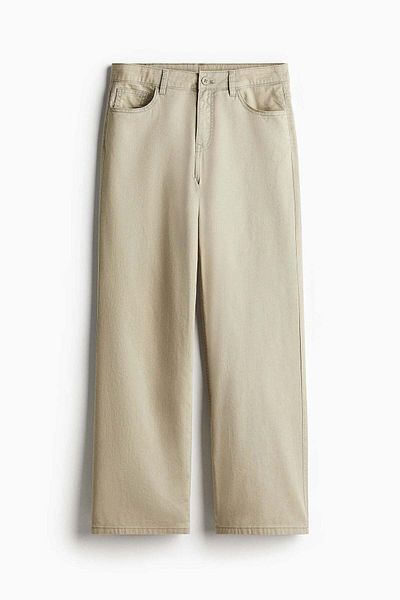 H&M Straight twill trousers