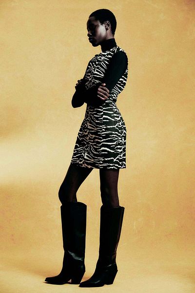H&M Jacquard-weave mini dress