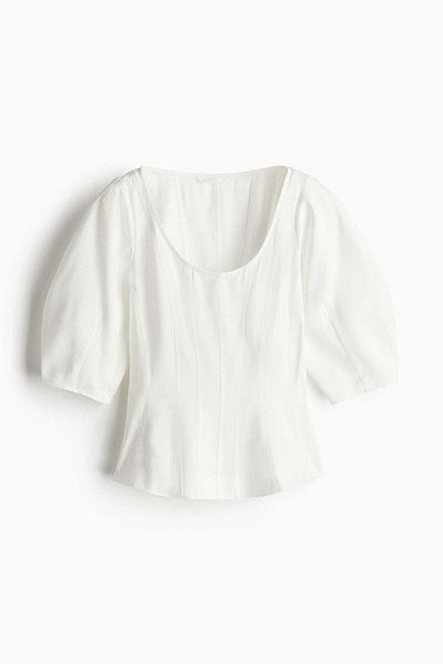 H&M Scoop-neck blouse