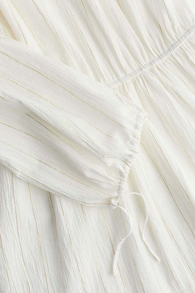 H&M Glittery tie-detail tunic dress