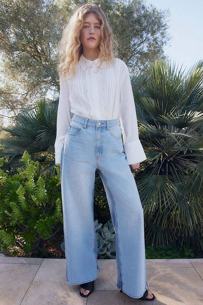 H&M Wide two-toned jeans
