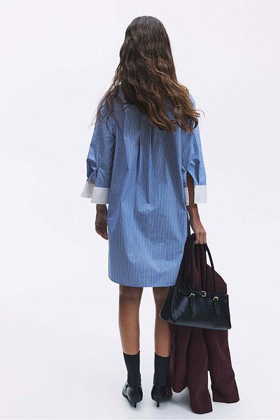 H&M Cotton twill shirt dress