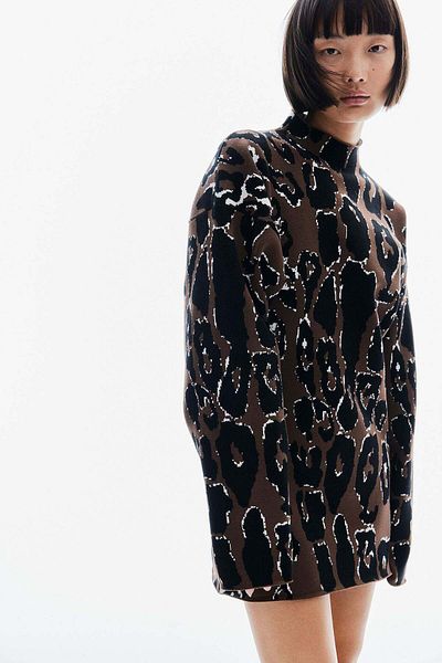 H&M Jacquard-knit turtleneck jumper