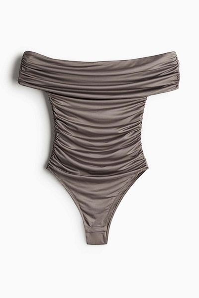H&M Gathered off-the-shouler body