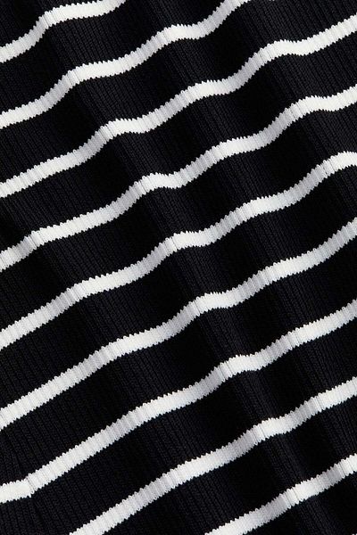 H&M Flared-skirt rib-knit dress
