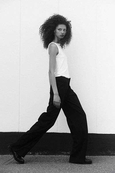 H&M Wide tailored trousers