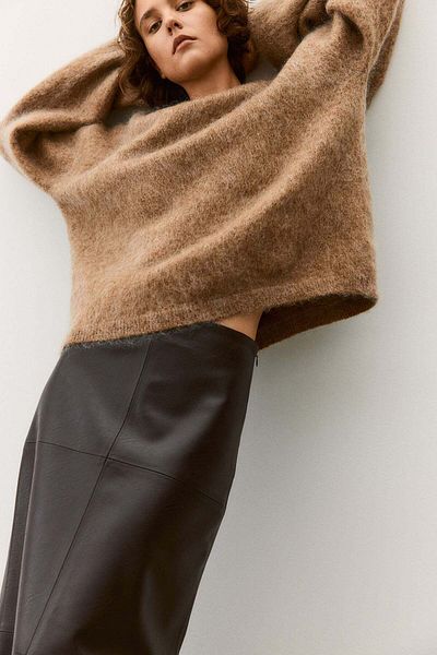H&M Coated skirt