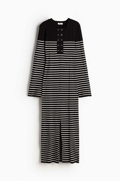 H&M Long rib-knit dress