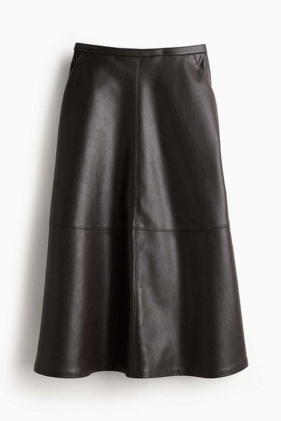 H&M Coated skirt