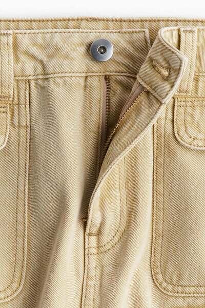 H&M Denim cargo maxi skirt