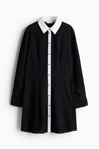 H&M Collared button-front dress