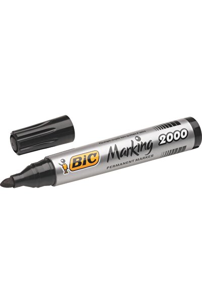 Bic Marking 2000 Permanent Marker Yuvarlak Uç Siyah 12`li Kutu