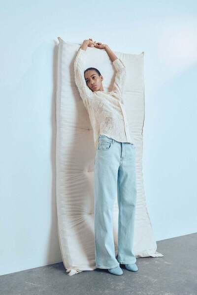 H&M Textured-weave shirt