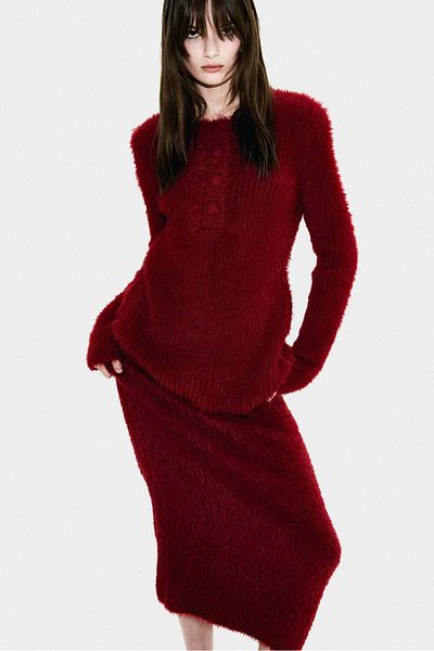 H&M Fluffy-knit skirt