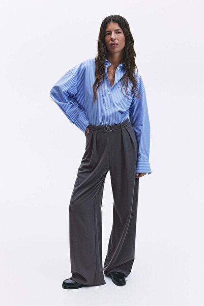 H&M Buckle-detail tailored trousers