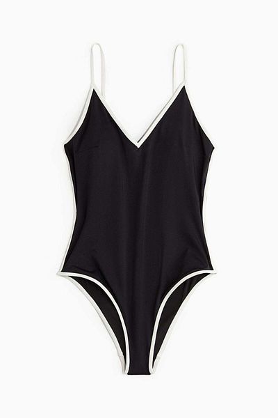 H&M Padded-cup High Leg Swimsuit