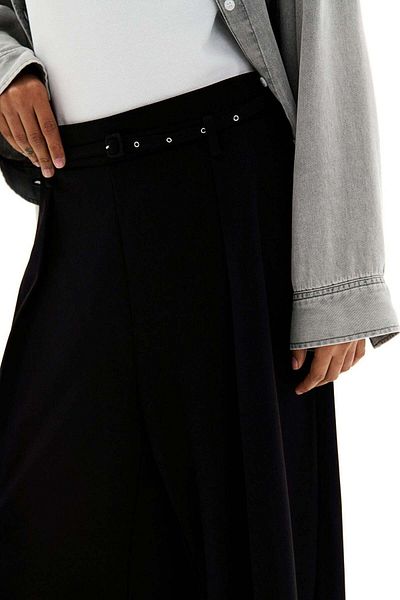 H&M Wide belted trousers