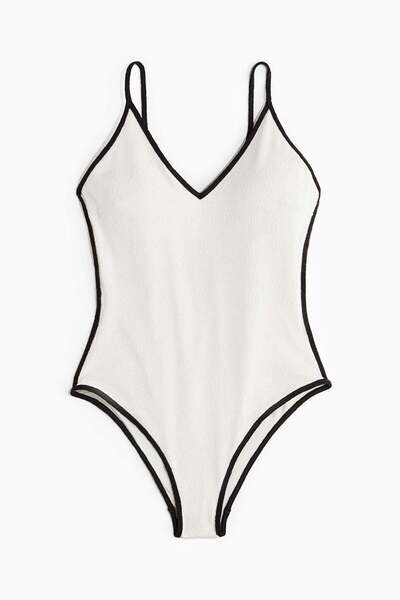 H&M Padded-cup High Leg Swimsuit
