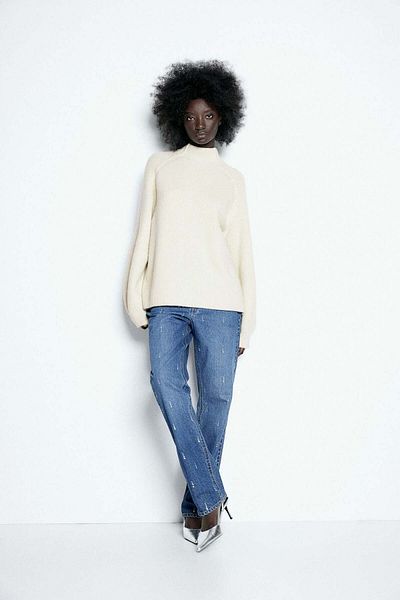 H&M Rib-knit turtleneck jumper