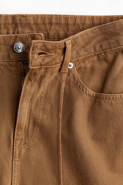 H&M بنطال جينز واسع وفضفاض