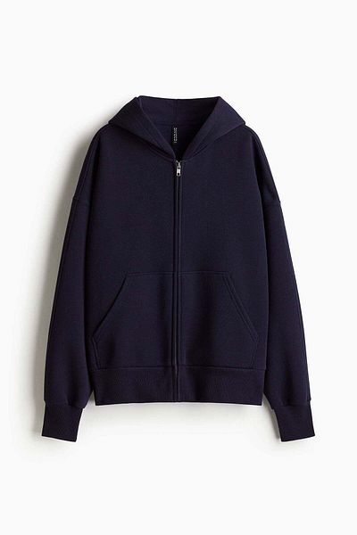 H&M Oversized zip-through hoodie