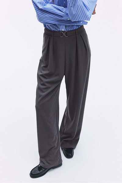H&M Buckle-detail tailored trousers