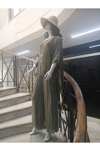 Bohem Stil ΙΤΑΛΙΚΟ ΨΗΦΙΑΚΟ ΛΟΥΛΟΥΔΙ ΕΚΤΥΠΩΜΕΝΟ ΕΙΔΙΚΟ ΣΧΕΔΙΟ ΜΕΤΑΞΩΤΟ ΜΠΛΟΥΖΑ-ΣΕΤ ΠΑΝΤΕΛΟΝΙ
