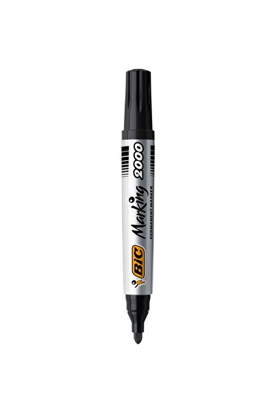 Bic Marking 2000 Permanent Marker Yuvarlak Uç Siyah 12`li Kutu