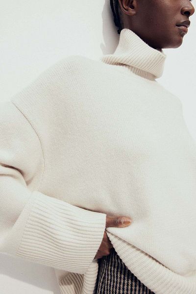 H&M Cashmere-blend polo-neck jumper