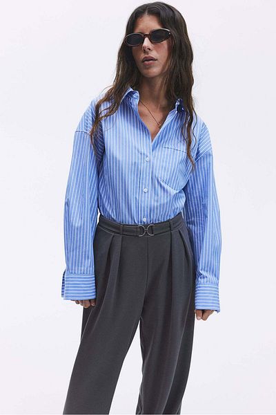 H&M Buckle-detail tailored trousers