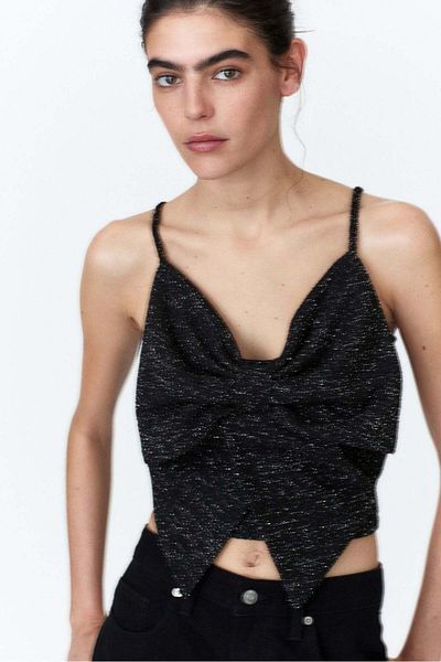 H&M Bow-front strappy top