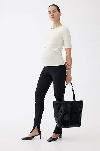 H&M MAMA 2-pack Before & After nursing tops