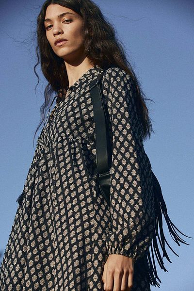 H&M Tie-detail cotton dress