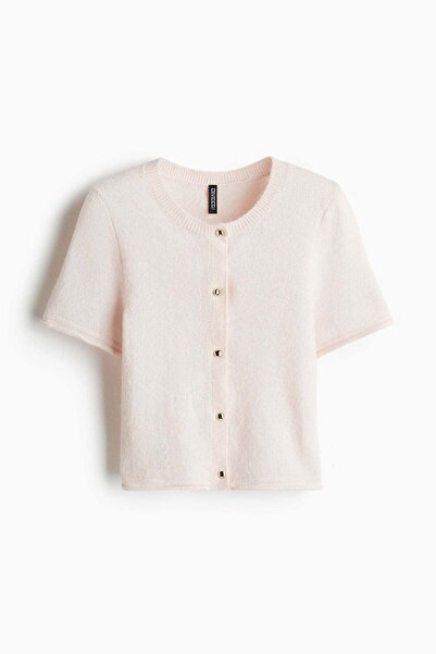 H&M Short-sleeved fine-knit cardigan