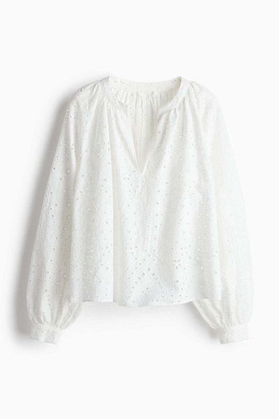 H&M Broderie anglaise blouse