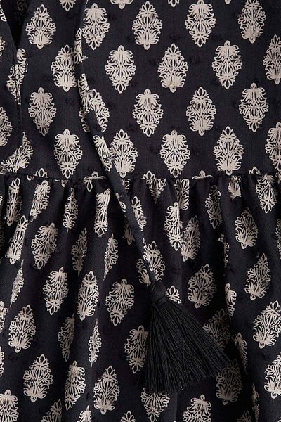 H&M Tie-detail cotton dress