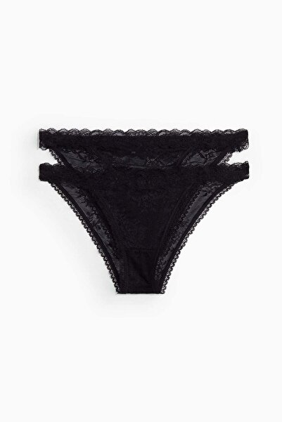 H&M 2-pack lace tanga briefs