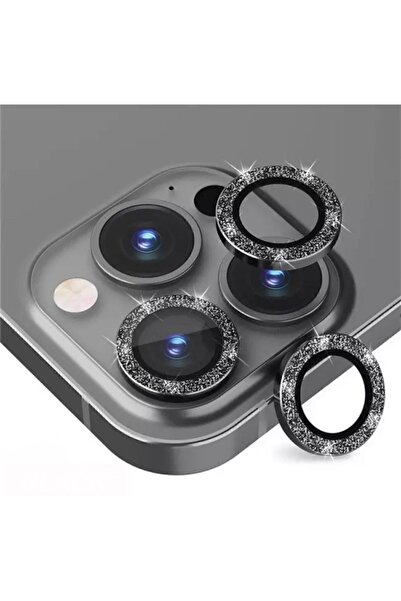 ni aksesuar Apple Iphone 11 / 12 / 12 Mini Uyumlu Yuvarlak Siyah Renk Parlak ...