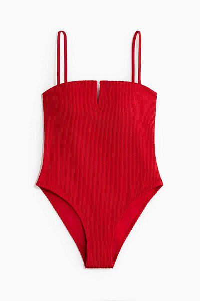 H&M Padded-cup High Leg Swimsuit