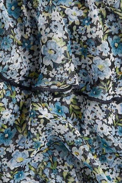 H&M Flounced chiffon blouse