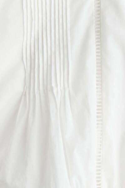 H&M Lace-inset cotton blouse