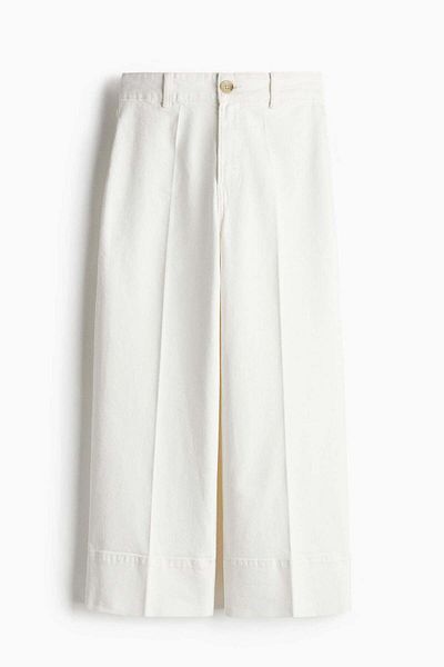 H&M Wide High Cropped Jeans