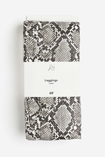 H&M Crocodile-patterned leggings