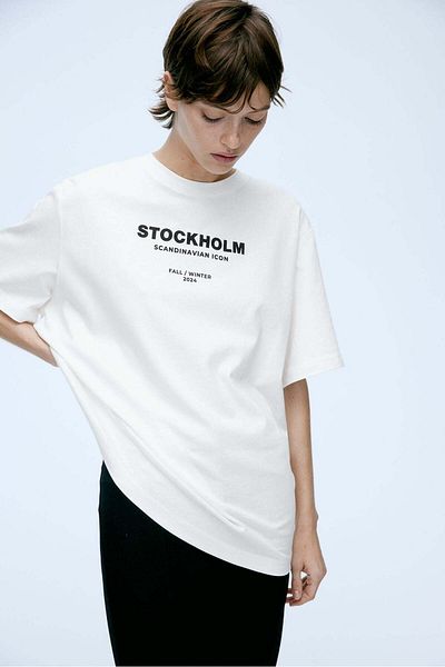 H&M Oversized printed T-shirt