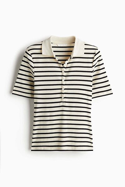 H&M Ribbed polo shirt