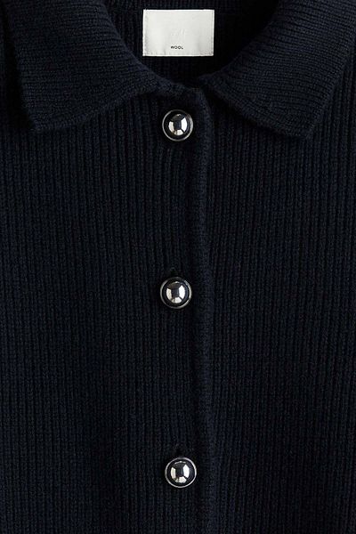 H&M Rib-knit wool cardigan