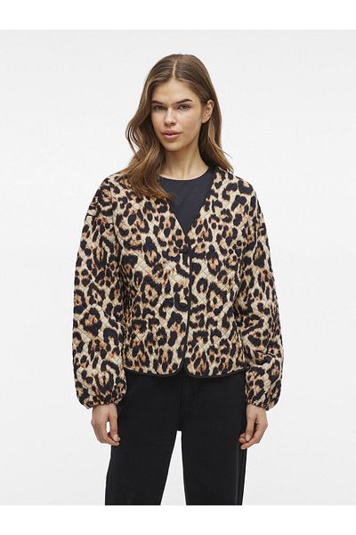 VILA Steppjacke Leoprint