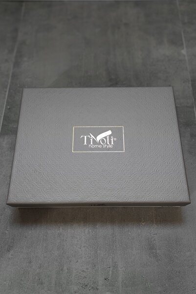 Sevim Tivoli Elise Екру 2-х предметний набір бамбукових рушників з вишивкою - м'які та з квітковим візерунком