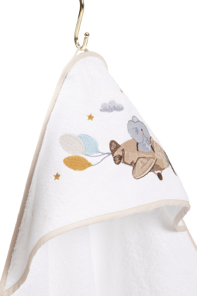 Casadora Baby قماط منشفة أطفال مطرزة من القطن من Happy Tony - 80x80 سم