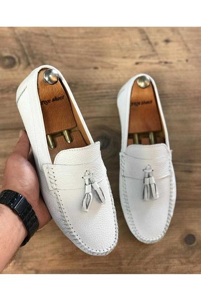 Zegeshoes Мъжки летни обувки от естествена кожа отвътре навън Ежедневни мокасини Без мирис, без изпотяване Гарантирано